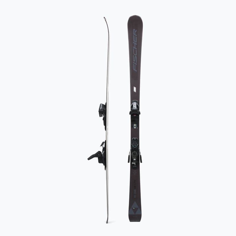 Schiuri de coborâre pentru femei Fischer RC ONE Lite 68 SLR + RS9 SLR negre A15022 T51121 2