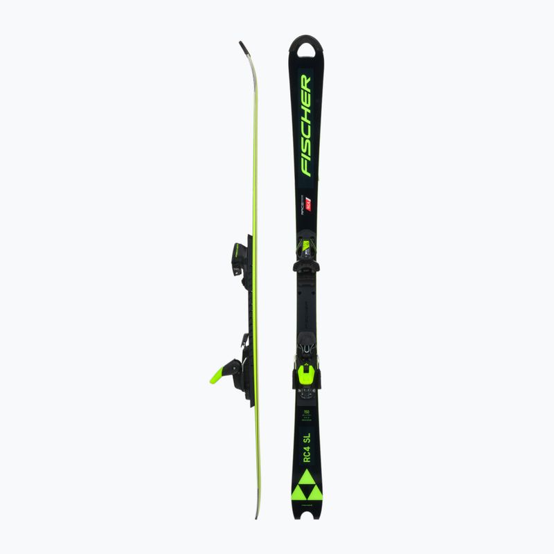 Schiuri de coborâre pentru copii Fischer RC4 Worldcup Sl Jr. M/O-Plate + RC4 Z9 GW AC negre A11022 T80020 2
