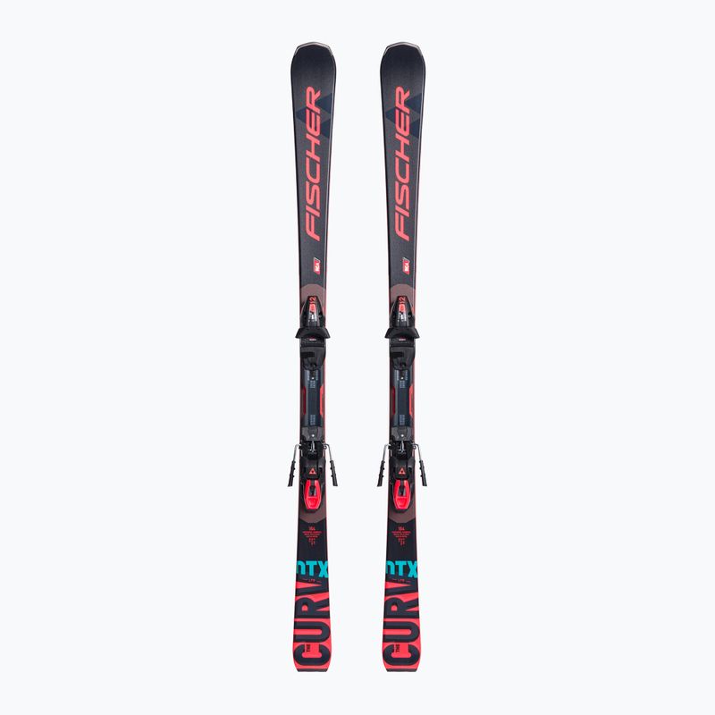 Schiuri de coborâre Fischer The Curv DTX MT + RSX Z12 PR negre A08221 T30421