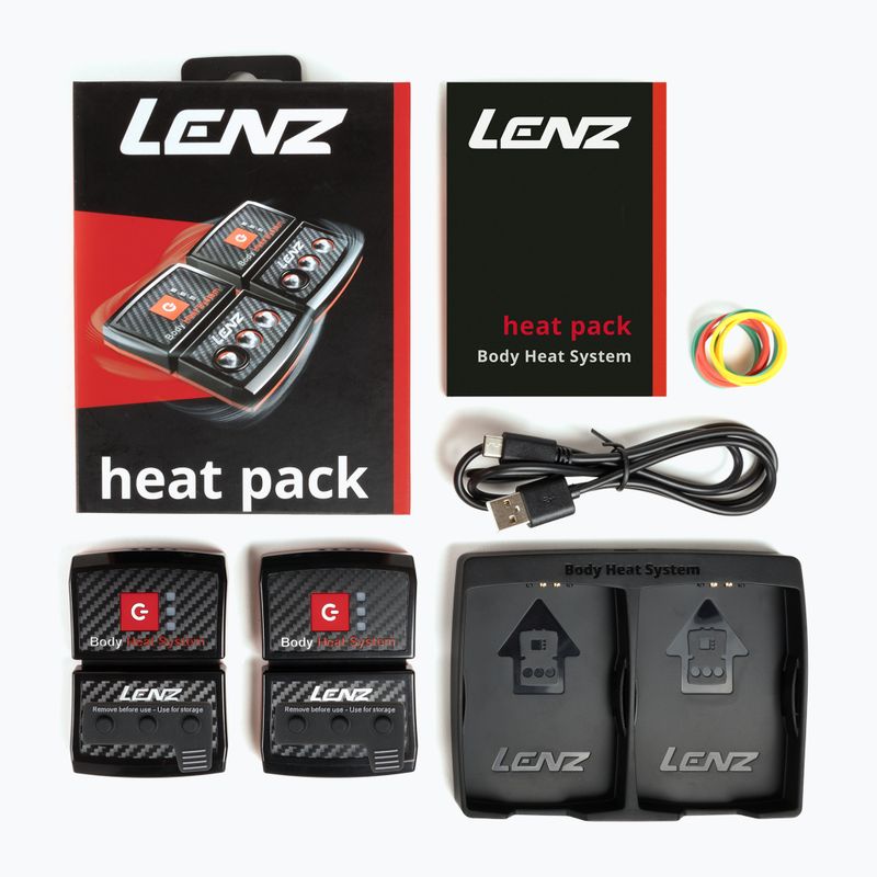 Baterii pentru șosete Lenz Heat Pack 2.0 (USB) 2 buc. black/ red 3