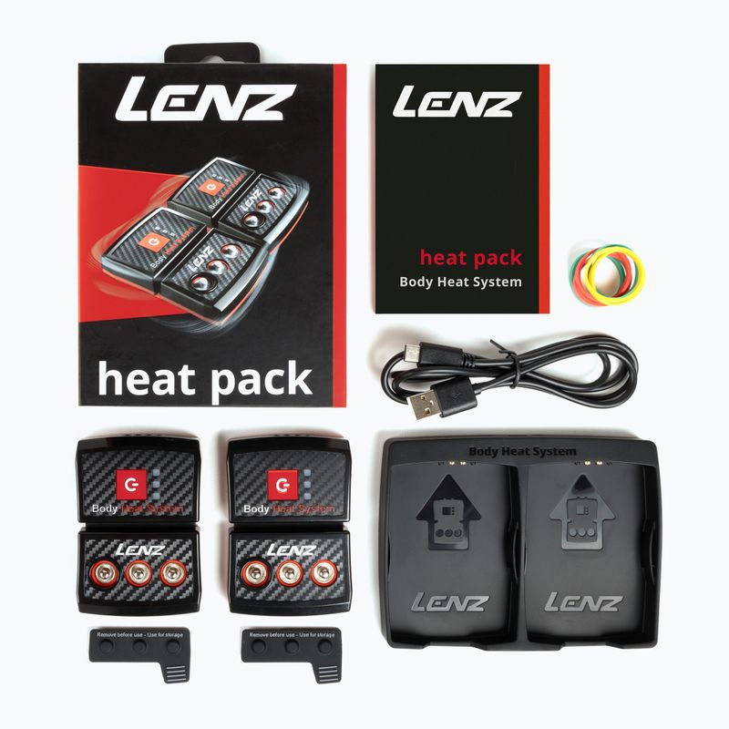 Baterii pentru șosete Lenz Heat Pack 2.0 (USB) 2 buc. black/ red 4