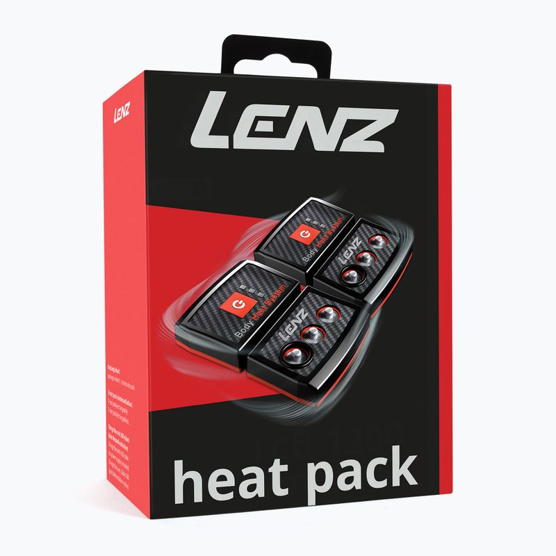 Baterii pentru șosete Lenz Heat Pack 2.0 (USB) 2 buc. black/ red 14