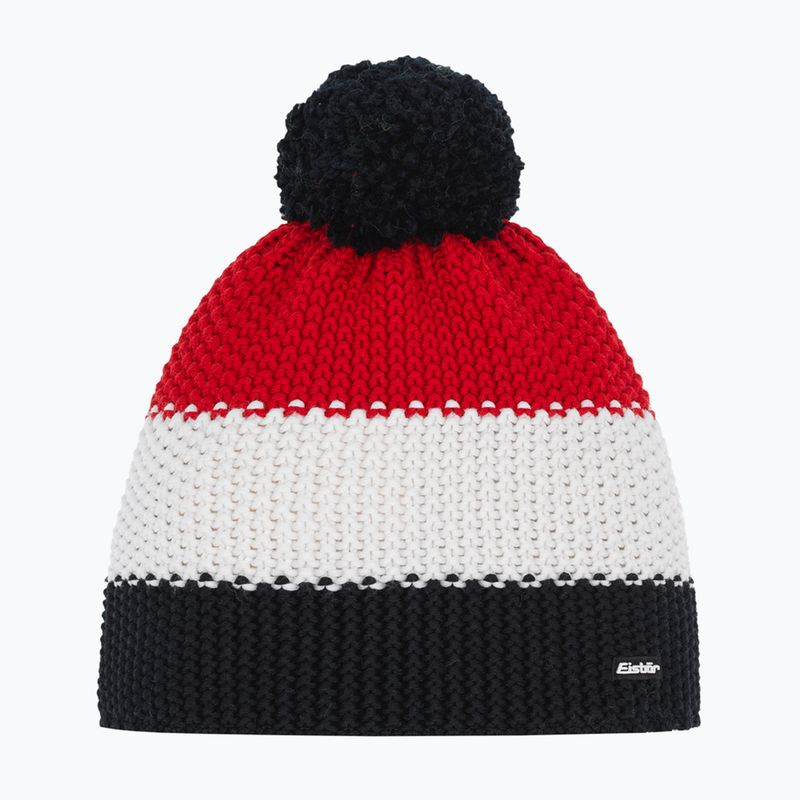 Căciulă de iarnă Eisbar Star Pompon black/white/ketchup