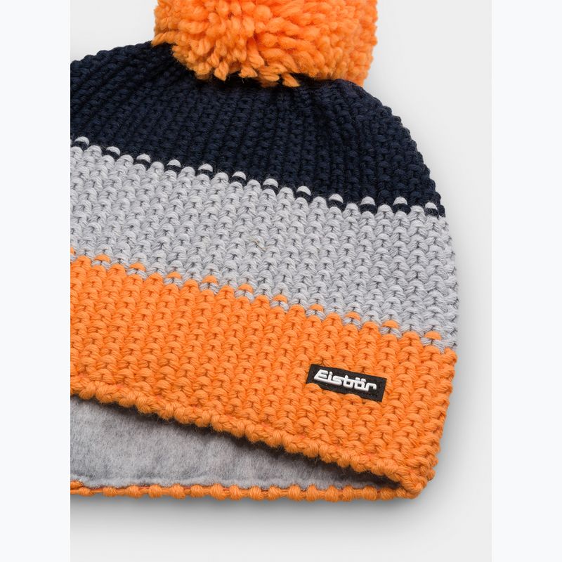 Căciulă de iarnă pentru copii Eisbar Star Pompon orange 2