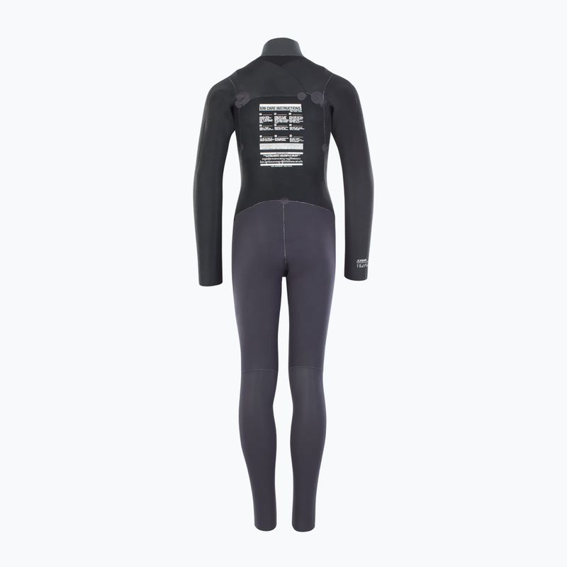 Costum de surfing pentru copii ION Capture 4/3 Front Zip Jr steel blue/red 4