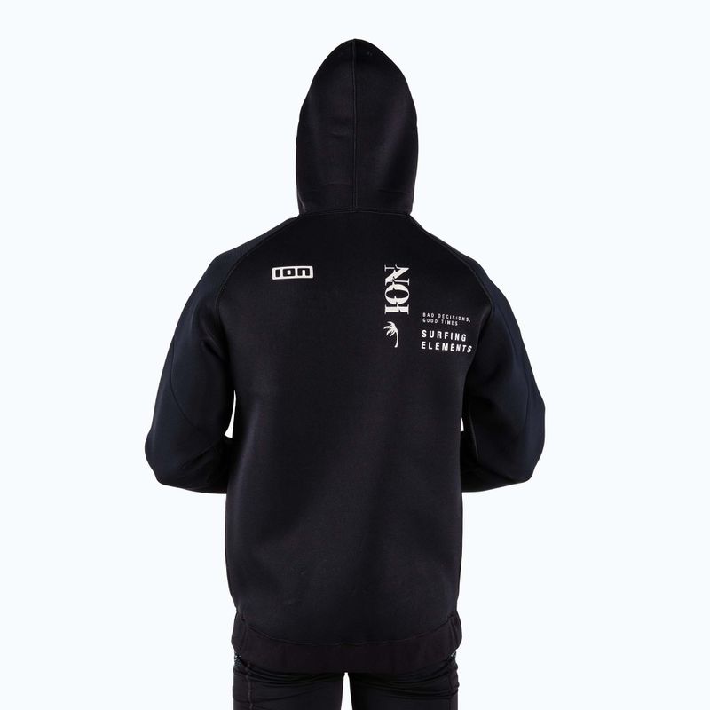 Hanorac cu glugă din neopren de 2 mm pentru bărbați ION Hoody Neo negru 48212-4106 3