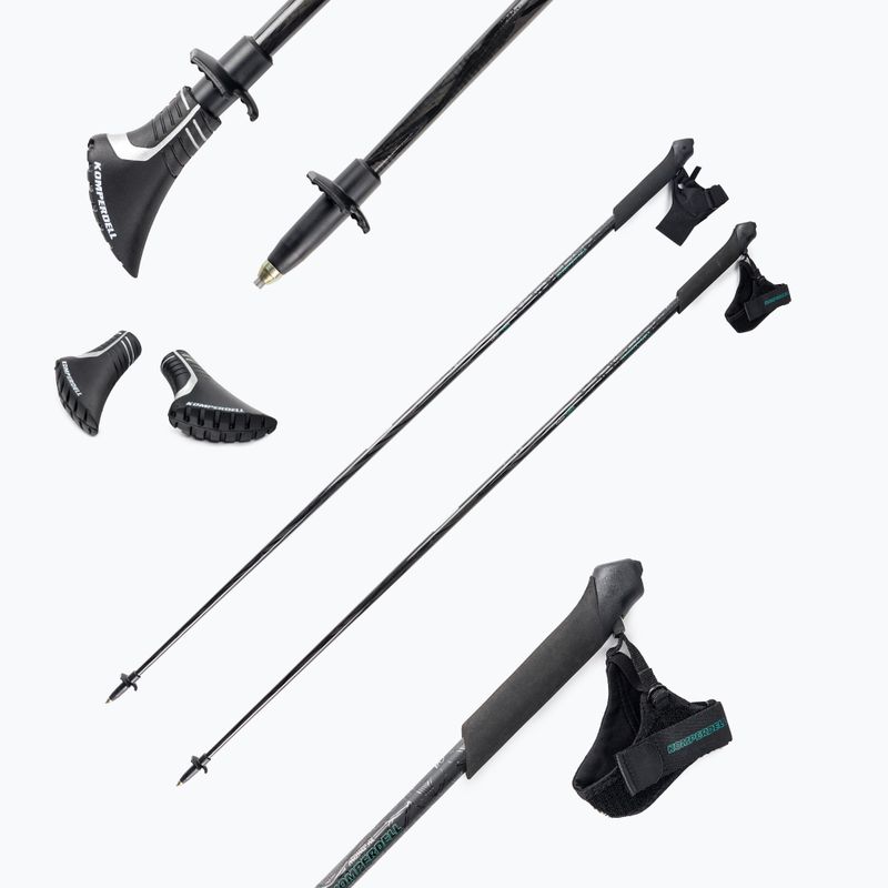 Komperdell Poniente Carbon Pure 1482334-10 Bețe pentru mersul nordic 5