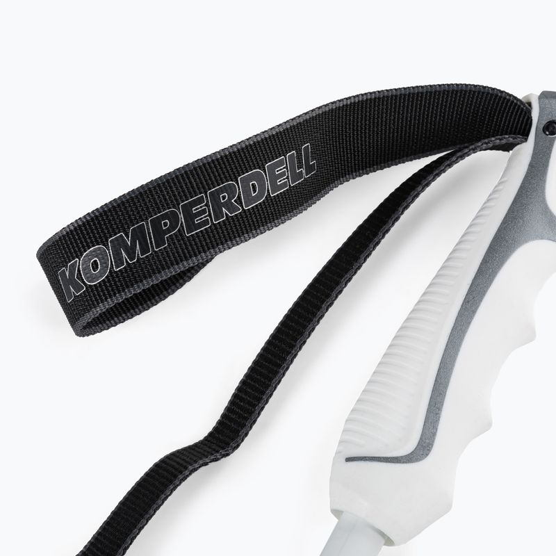 Komperdell Booster Booster Speed Carbon Series bețe de schi alb/argintiu 5