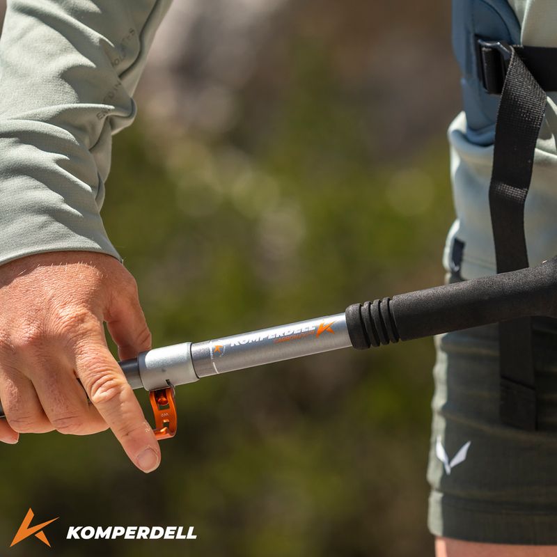 Bețe de trekking Komperdell FX Lite Ti Vario Compact silver/orange 4