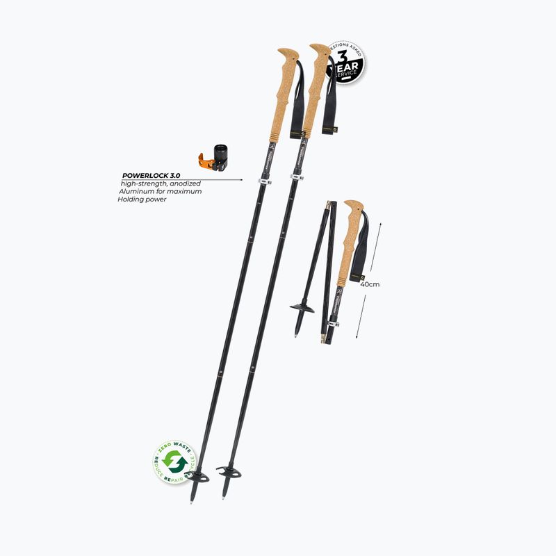 Bețe de trekking Komperdell FX Lite Carbon Vario Summit titan 2