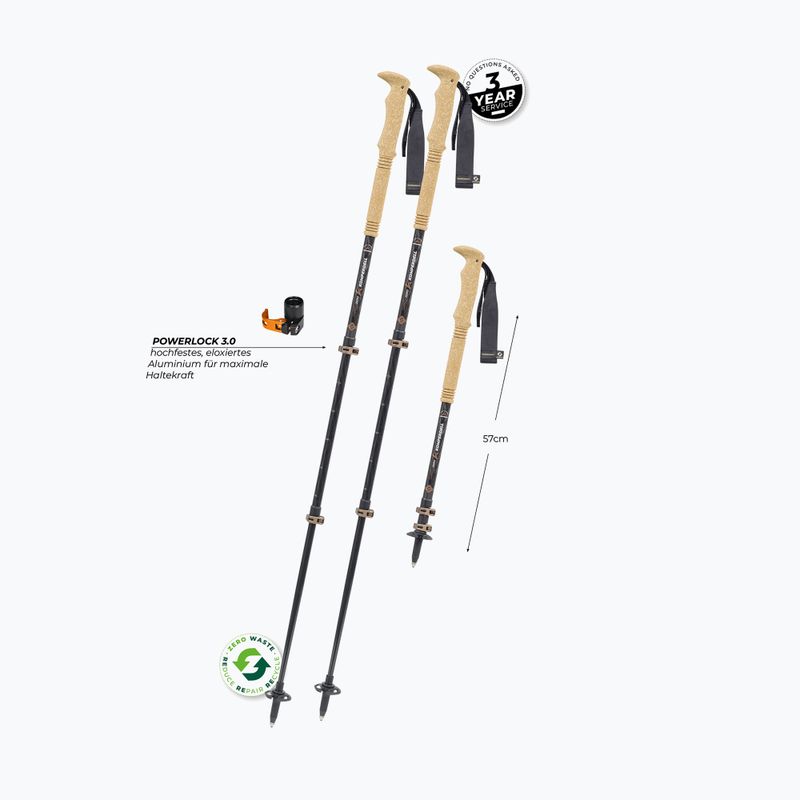 Bețe de trekking Komperdell Carbon Ultra Zero Compact brown 2