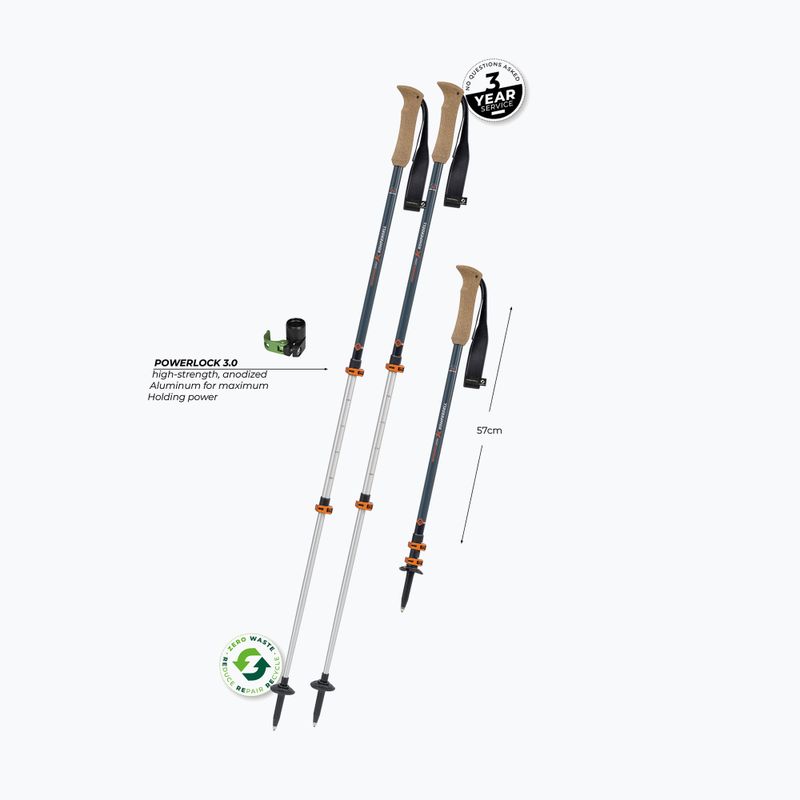 Bețe de trekking Komperdell Ridgehiker Zero dark sphhire 2