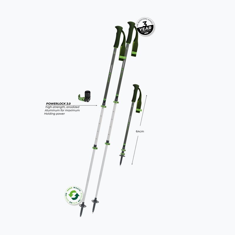 Bețe de trekking Komperdell Trailmaster Zero forrest green 10