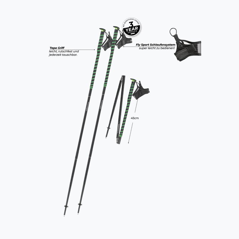 Bețe de alergare Komperdell FXP Composite Trail green 2