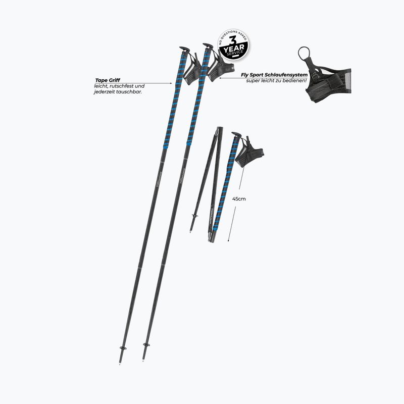 Bețe de alergare Komperdell FXP Composite Trail blue 2