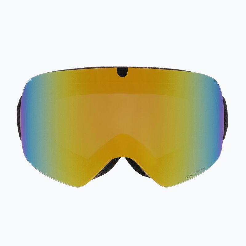 Red Bull SPECT Soar negru mat/negru/galben/galben oglindă/galben ochelari de schi pentru zăpadă 2