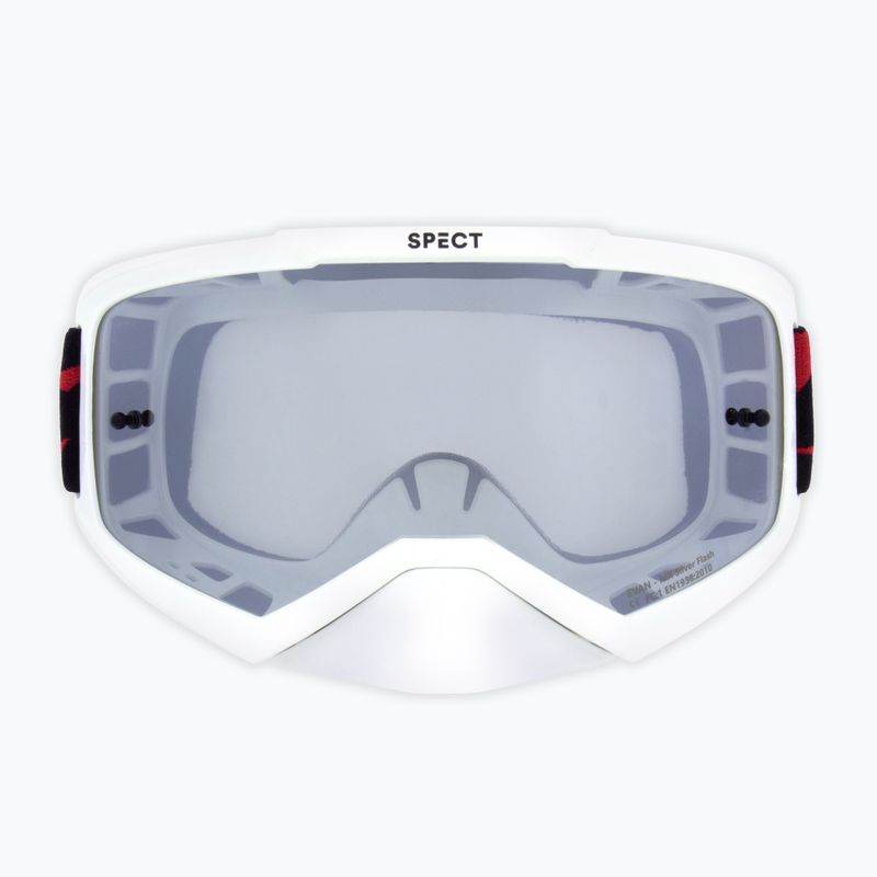 Ochelari de ciclism Red Bull SPECT Evan shiny white/smoke silver mirror 3