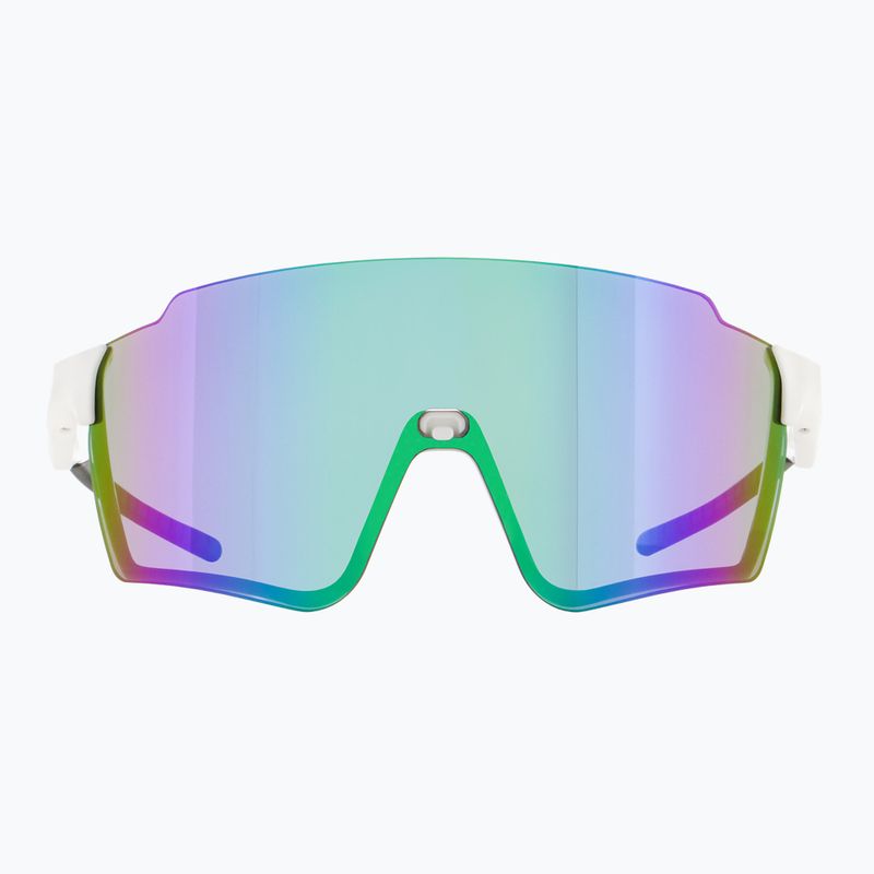 Ochelari de soare Red Bull SPECT Stun shiny white/smoke with purple-green mirror 6