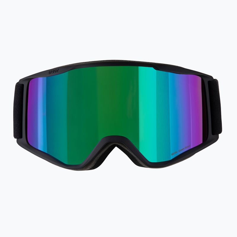 Ochelari de schi Red Bull Spect Neon matte black/brown with green mirror 4