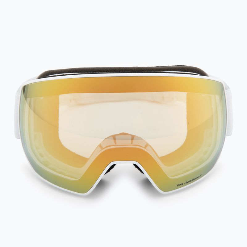 Ochelari de schi Red Bull Spect Fink Photo matt white/brown with gold chrome x 2