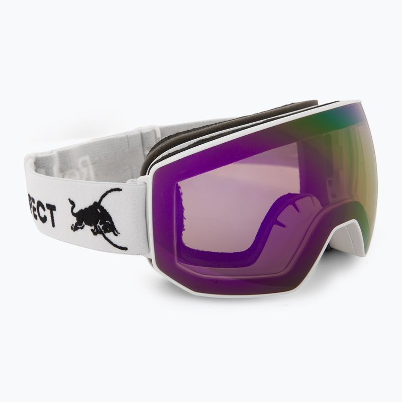 Ochelari de schi Red Bull Spect Fink matt white/orange with purple mirror