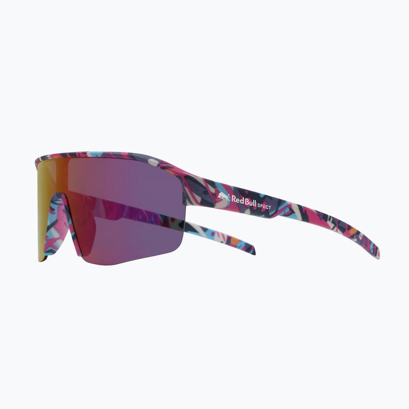Ochelari de soare Red Bull SPECT Dundee matt blue-pink pattern/smoke pink-yellow mirror 3