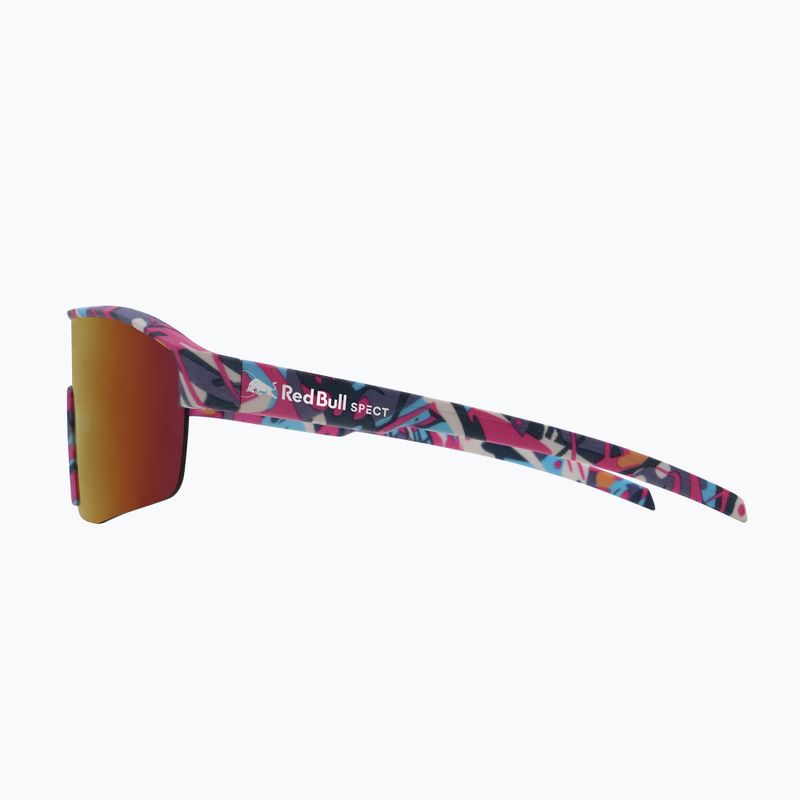 Ochelari de soare Red Bull SPECT Dundee matt blue-pink pattern/smoke pink-yellow mirror 4