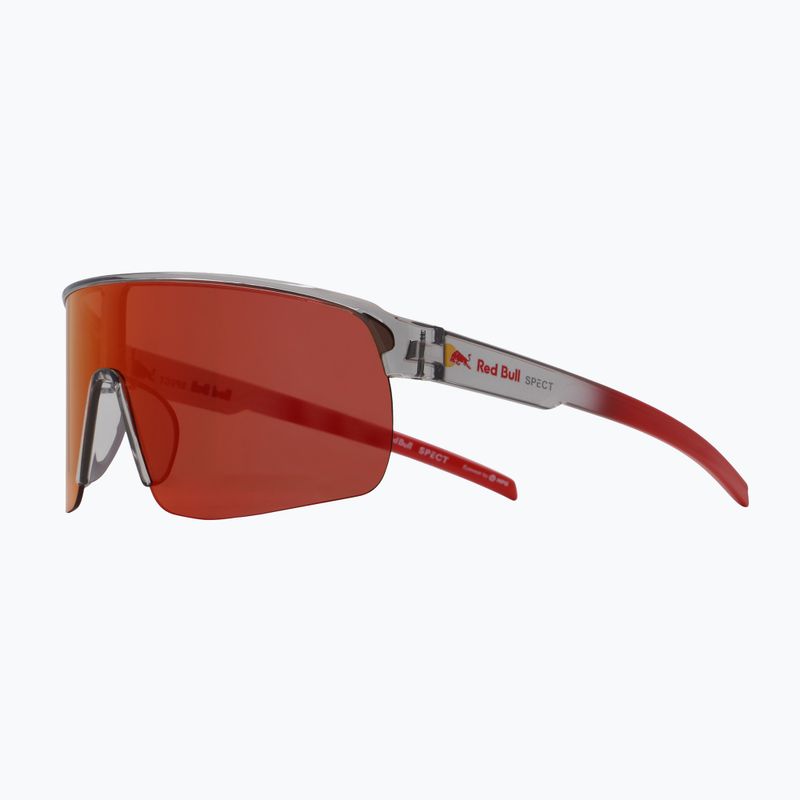 Ochelari de soare Red Bull SPECT Dakota light grey/brown with red-orange mirror 3
