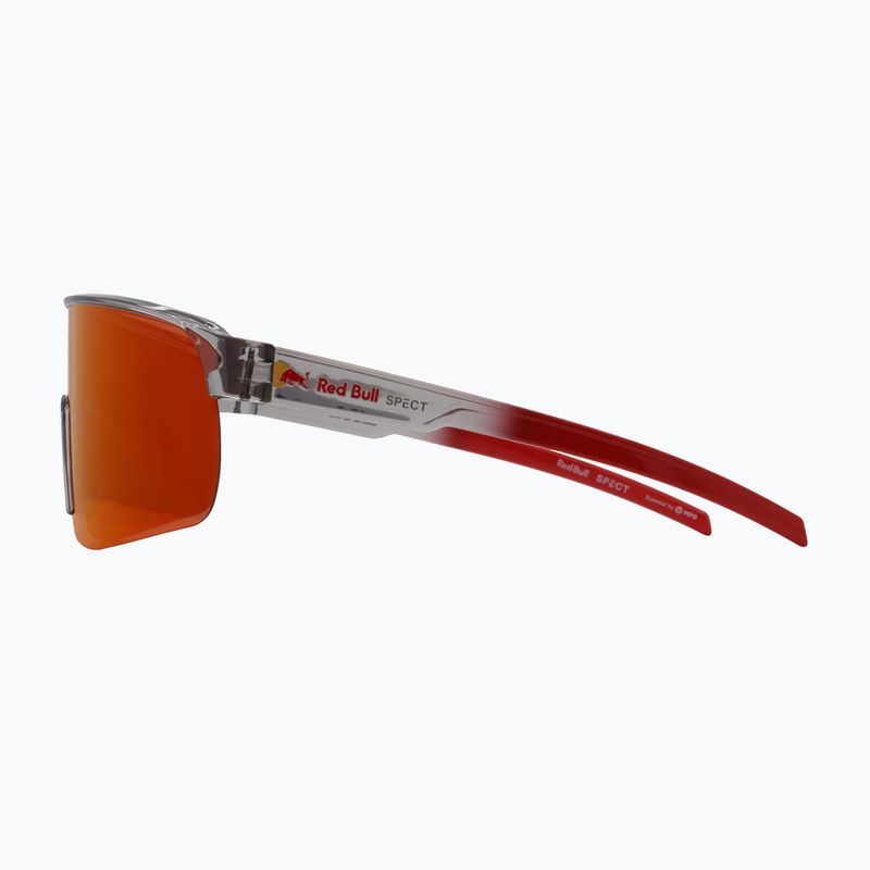Ochelari de soare Red Bull SPECT Dakota light grey/brown with red-orange mirror 4