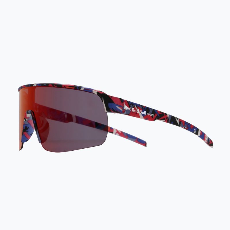 Ochelari de soare Red Bull SPECT Dakota matt blue-burgundy pattern/smoke red-purple mirror 3