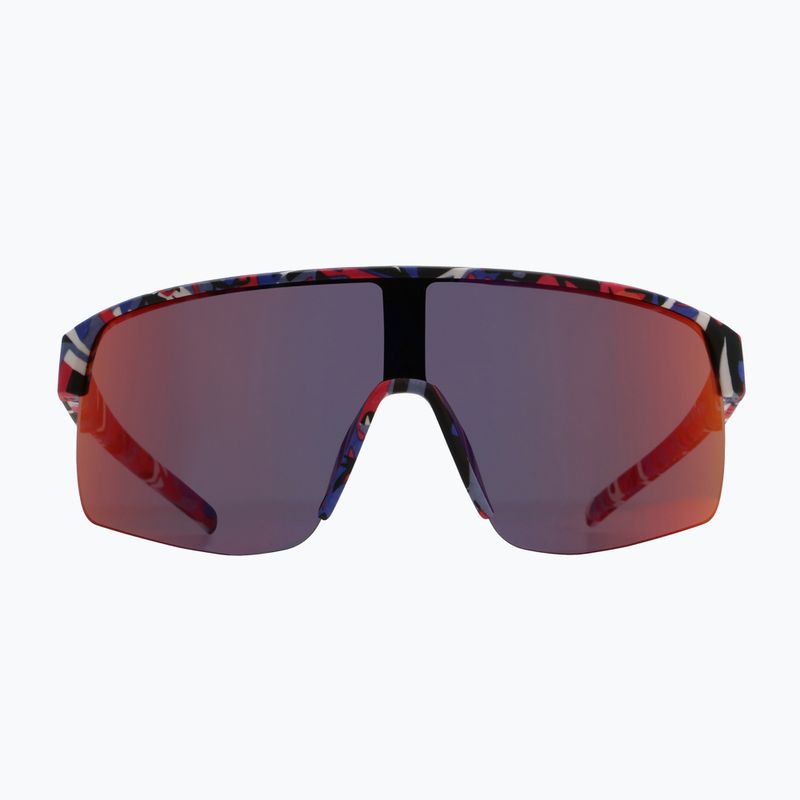 Ochelari de soare Red Bull SPECT Dakota matt blue-burgundy pattern/smoke red-purple mirror 5
