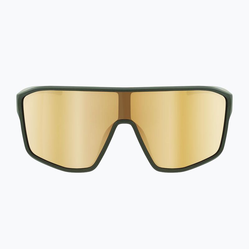 Ochelari de soare Red Bull SPECT Daft matt metallic olive/ brown with gold mirror 3