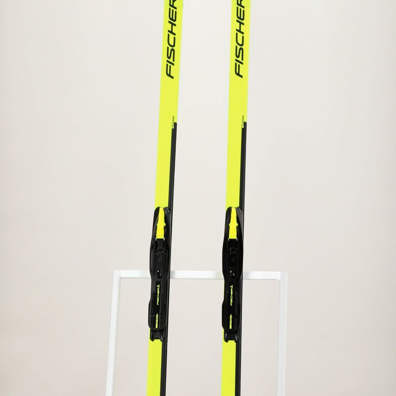 Schiuri de fond pentru copii Fischer Sprint Crown + Tour Step-In Jr yellow/black 7