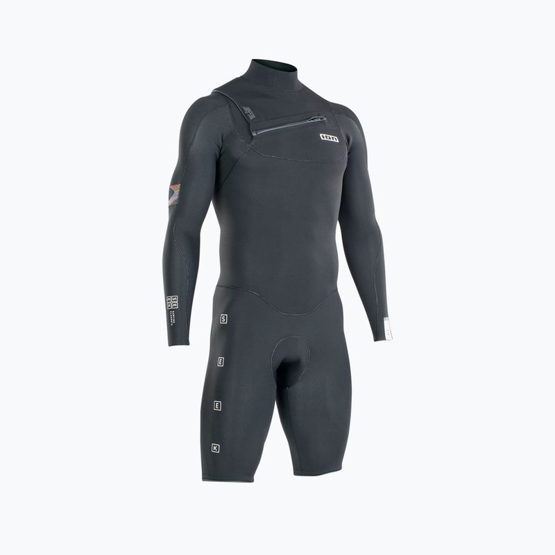 Costum de înot pentru bărbați de 2/2mm ION Seek Core Shorty LS negru 48222-4482