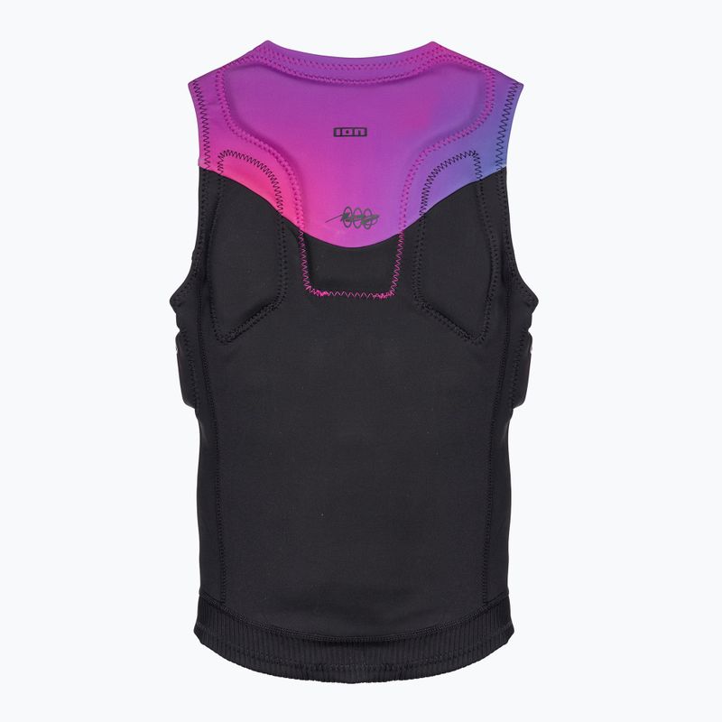 Vesta de protecție pentru femei ION Ivy Ivy Front Zip negru/roz 48233-4169 2
