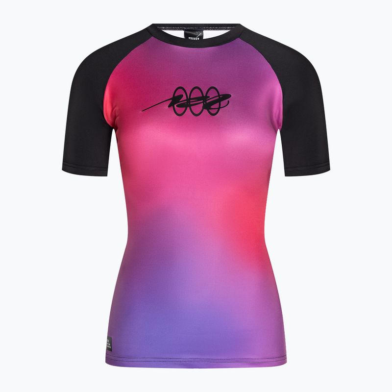 Cămașă de baie pentru femei ION Lycra Lizz negru și violet 48233-4271