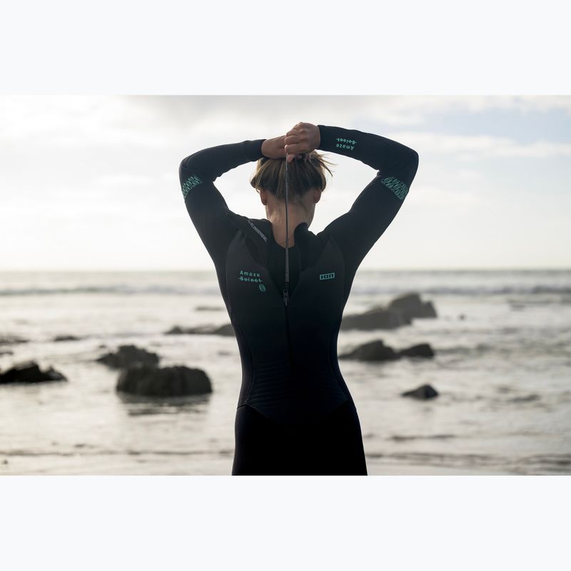 Femei Swim Foam ION Amaze Select 5/4 Back Zip negru 6