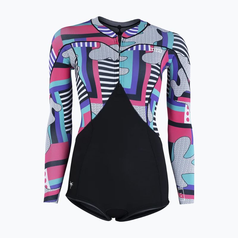 Costum de înot pentru femei ION Amaze Hot Shorty 1.5 Front Zip capsule statement