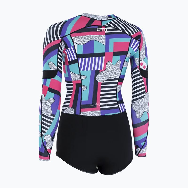 Costum de înot pentru femei ION Amaze Hot Shorty 1.5 Front Zip capsule statement 3