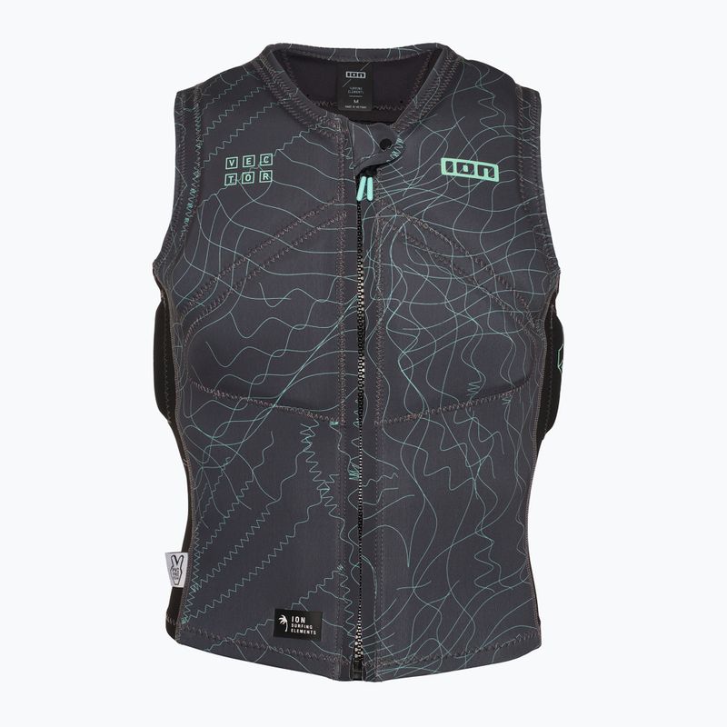 Vestă de protecție pentru bărbați ION Vector Core Front Zip distorted grey
