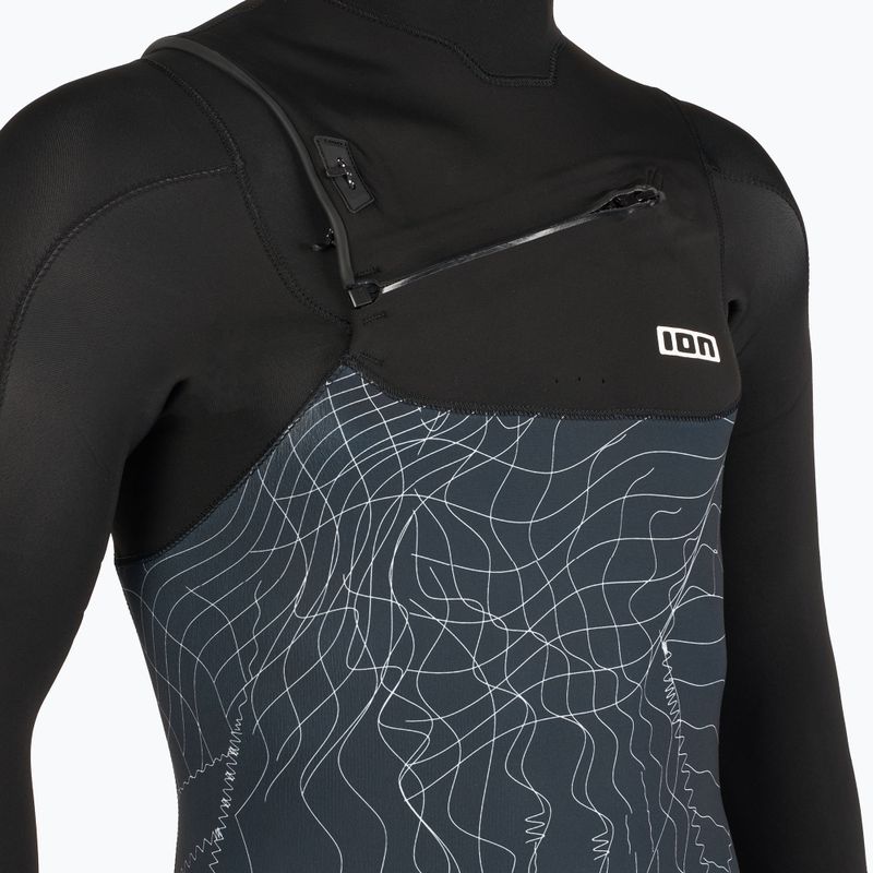 Spumă de înot pentru bărbați ION Seek Core 3/2 mm Front Zip distorted black 4