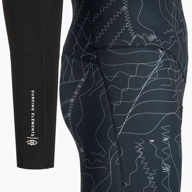 Spumă de înot pentru bărbați ION Seek Core 3/2 mm Front Zip distorted black 5
