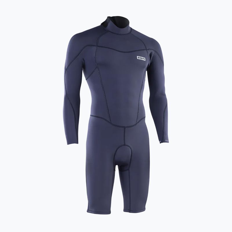 Costum de înot pentru bărbați ION Element 2/2 mm Shorty Back Zip blue nights