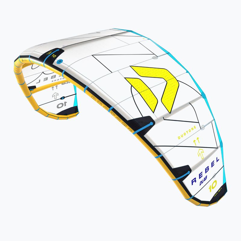 Zmeu de kitesurfing DUOTONE Rebel D/Lab 2025 light grey/lime 2