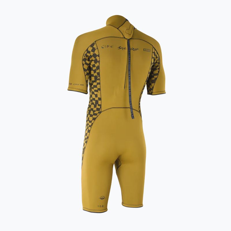 Costum de înot pentru bărbați ION Seek Core 2/2 mm Shorty Back Zip gold burst 2