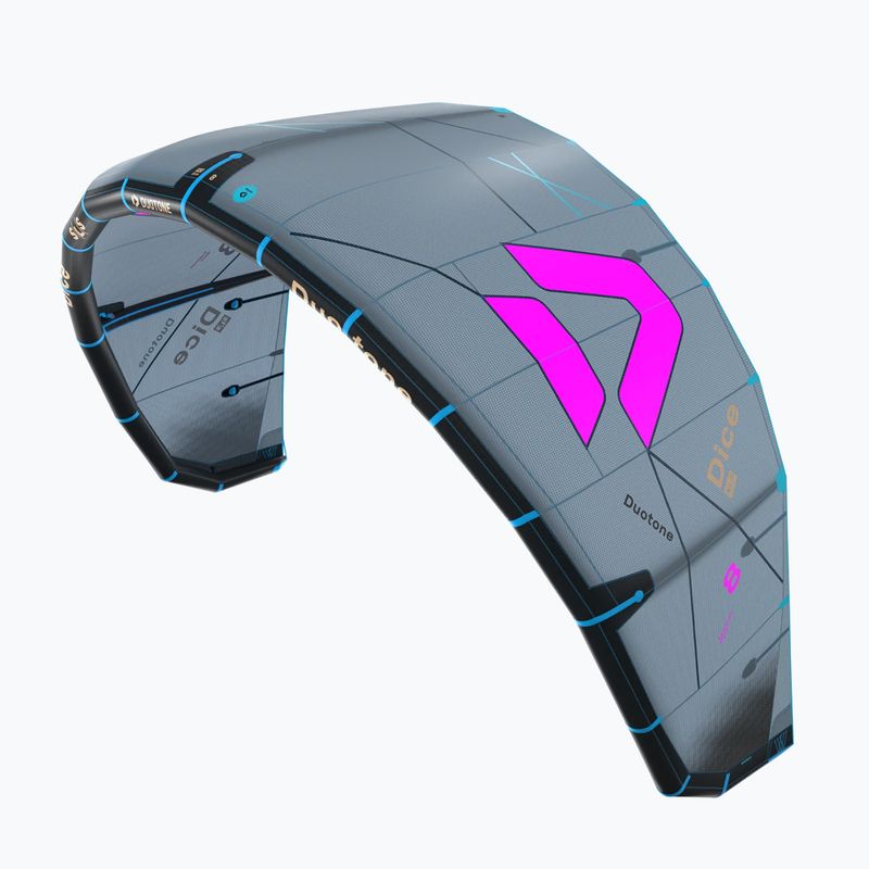 Zmeu de kitesurfing Duotone Dice SLS dark grey/pink 2