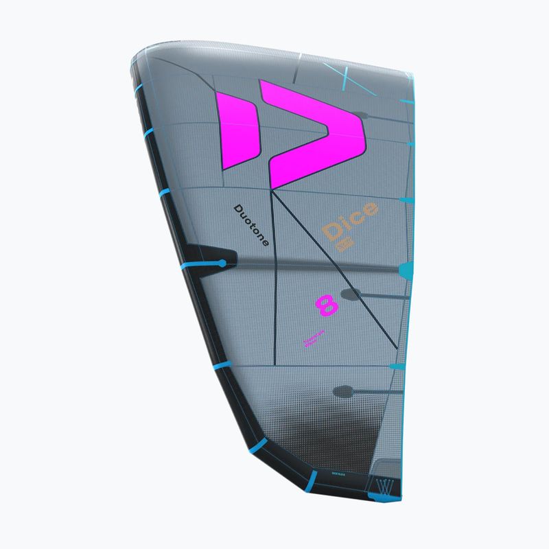 Zmeu de kitesurfing Duotone Dice SLS dark grey/pink 3