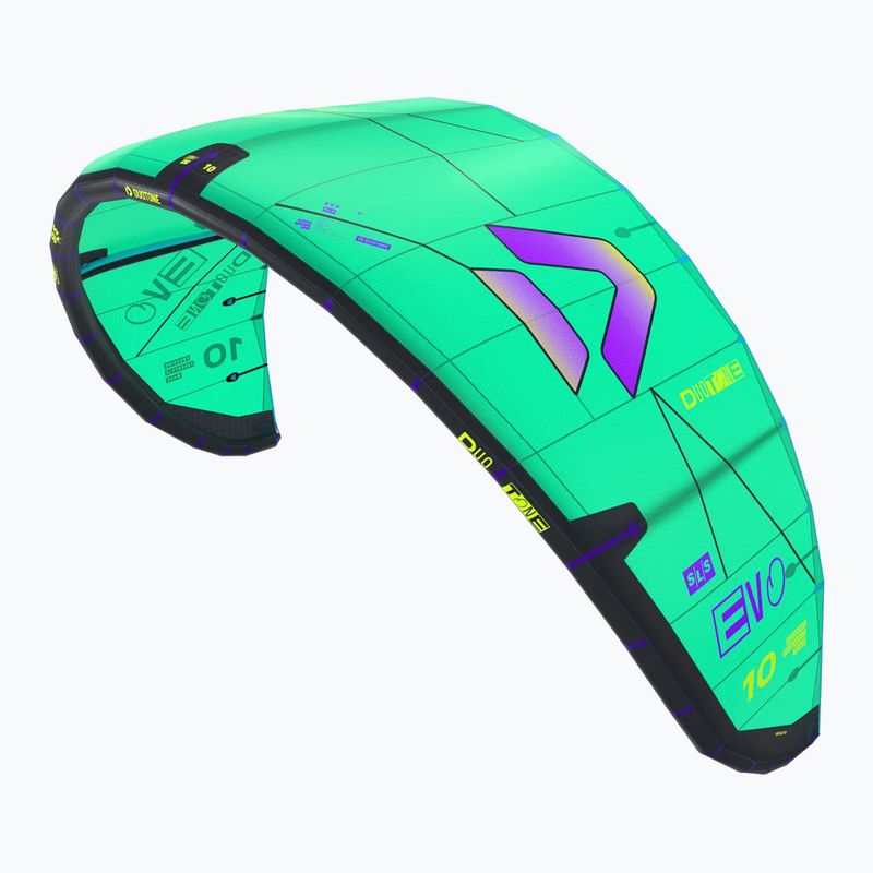 Zmeu de kitesurfing DUOTONE Evo SLS 2026 green purple 2