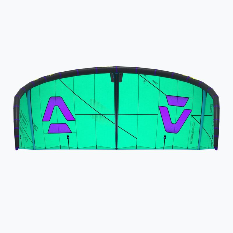 Zmeu de kitesurfing DUOTONE Evo SLS 2026 green purple 4