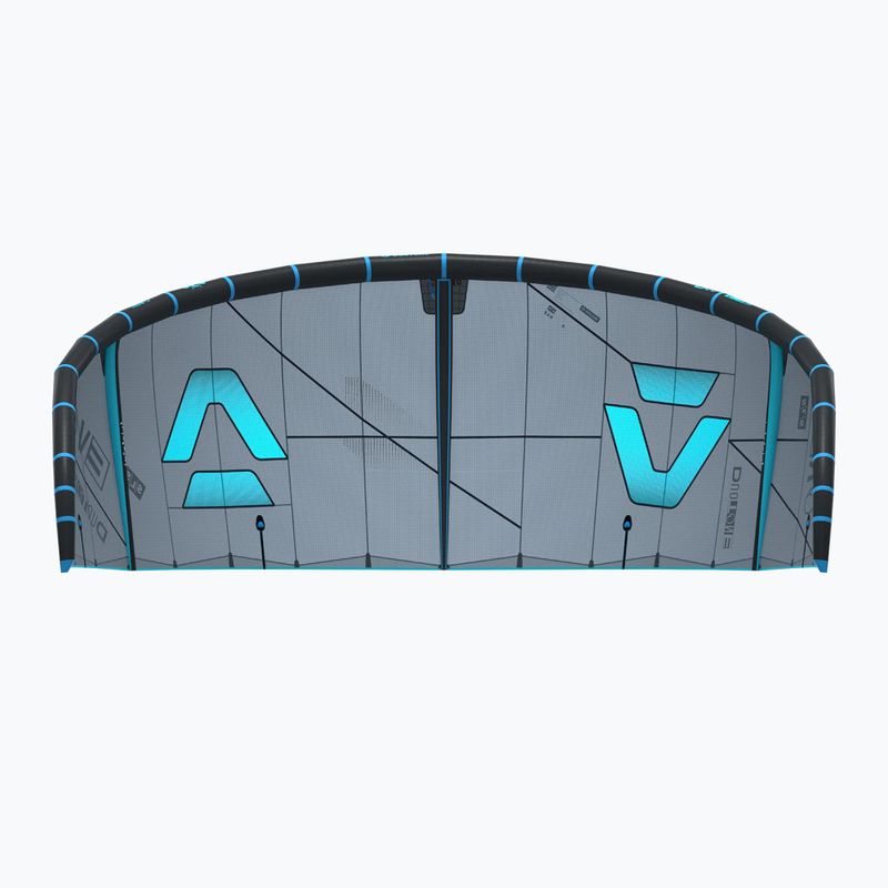 Zmeu de kitesurfing Duotone Evo SLS dark grey/turquoise 4